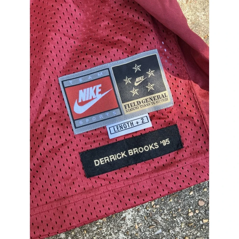 VTG Signed Nike Florida State Seminoles Derrick Brooks 